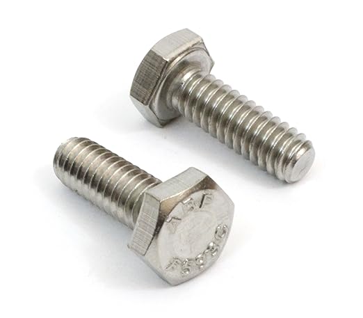 1/4in.-20 x 3/4in. 304 SS Hex Head Bolt